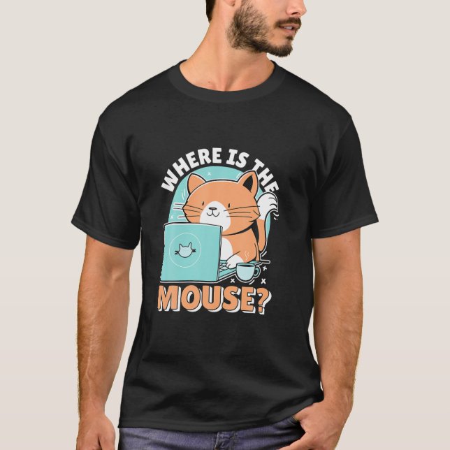 Funny Cat Computer Programmer Software Ingenjör Fo T Shirt (Framsida)
