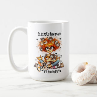 Funny Cat Dam Muggar Cute Typography 15oz Mugg