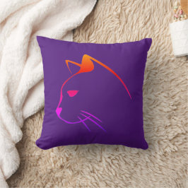 "Funny Cat Design" Dekorativ kudde