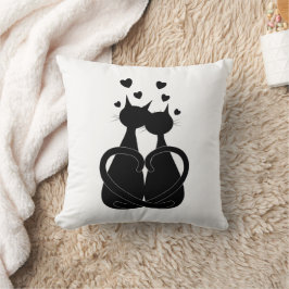 "Funny Cat Design" Dekorativ kudde