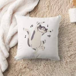 "Funny Cat Design" Dekorativ kudde