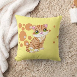 "Funny Cat Design" Dekorativ kudde