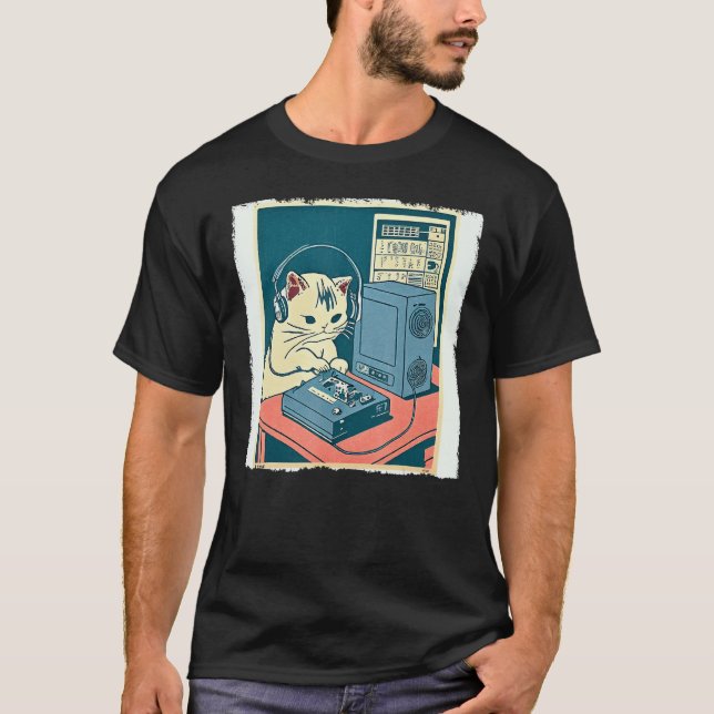 Funny Cat Dinosaur Spaghetti for Kids, Women, Men T Shirt (Framsida)