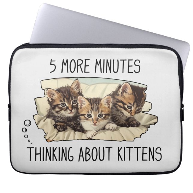 Funny Cat eller Kittens Laptop sleeve (Framsidan)
