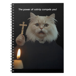 Funny Cat Exorcist Notebook - Catnip Compels You Anteckningsbok