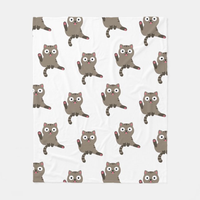 Funny Cat Fleecefilt (Framsidan)