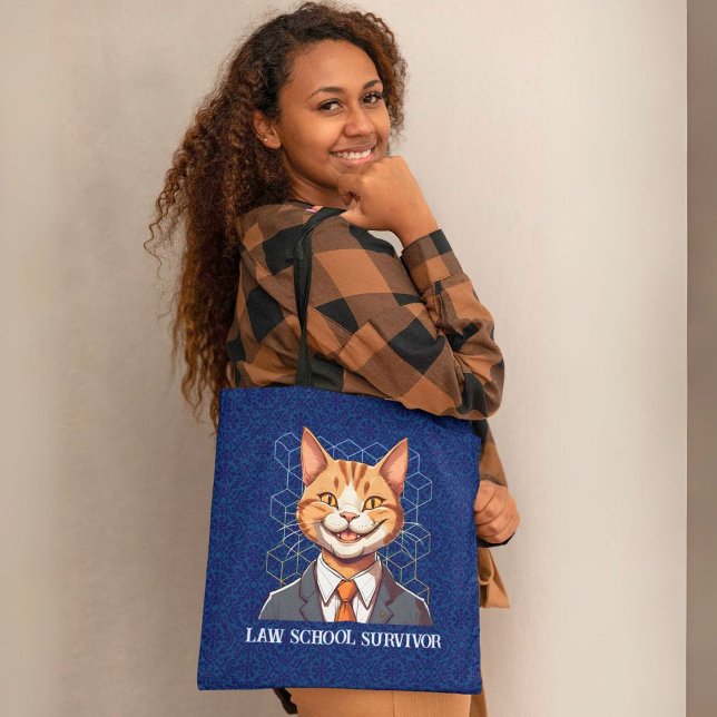 Funny Cat Gifts for Law Student Lawyer Enforcement Tygkasse (Funny Cat Gifts for Law Student Lawyer Enforcement)