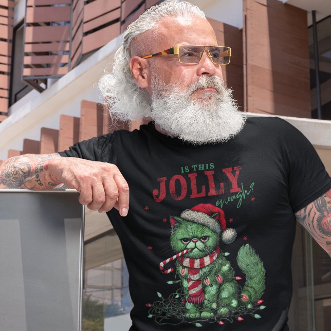 Funny Cat Grumpy God Helgdag T Shirt (Skapare uppladdad)