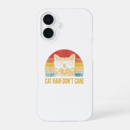 Funny Cat Hair Don't Care Card for Cat Lovers