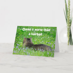 Funny Cat Hairball Cancer Kort