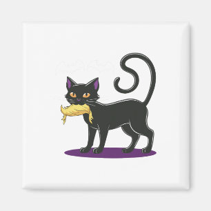 Funny Cat Halloween Voting Val 2024 USA 1 Magnet