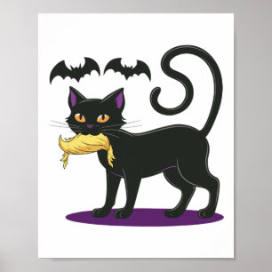 Funny Cat Halloween Voting Val 2024 USA Poster