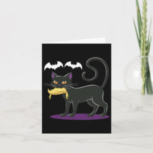Funny Cat Halloween voting Val Usa Kort