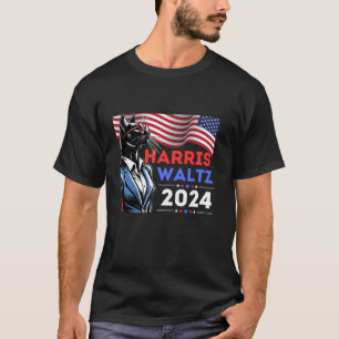 Funny Cat Harris Walz 2024 Election Kamala Harris T Shirt