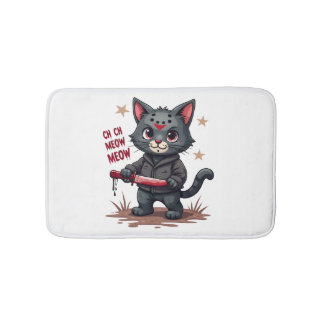 Funny Cat Horror Movies Cute Halloween for Cat Kit Badrumsmatta