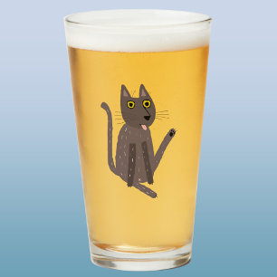 Funny Cat Humor Glaskopp