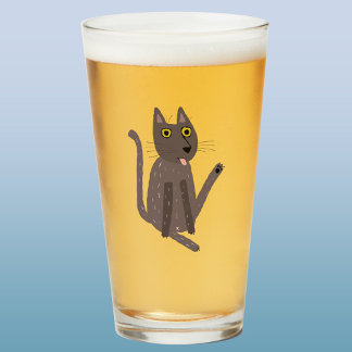 Funny Cat Humor Glaskopp