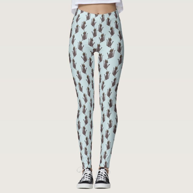 Funny Cat Humor Leggings (Framsida)