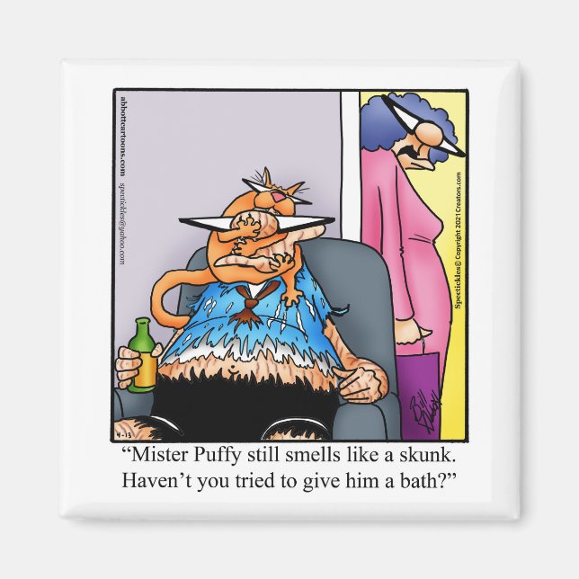 Funny Cat Humor Magnet (Framsidan)