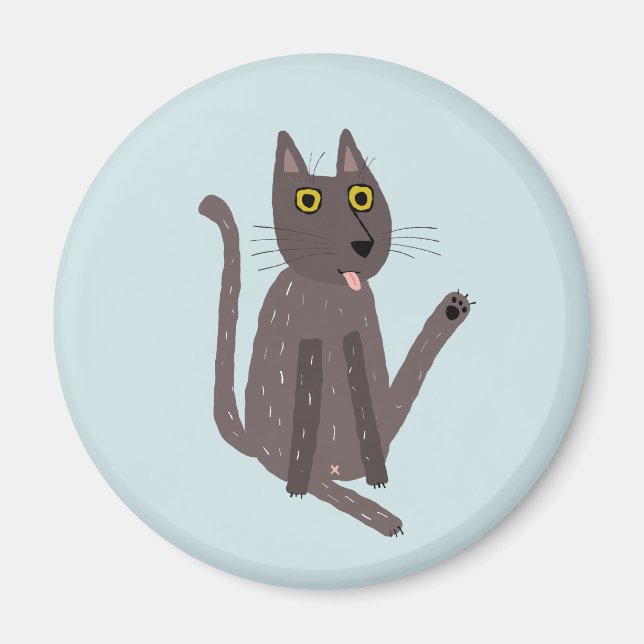 Funny Cat Humor Magnet (Framsidan)