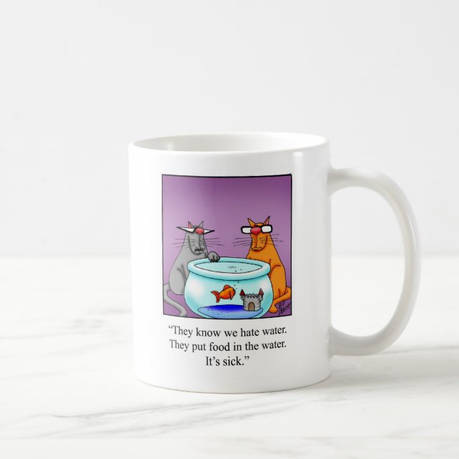Funny Cat Humor Mugg Gift (Höger)