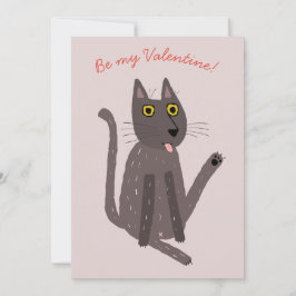 Funny Cat Humor Valentine Julkort