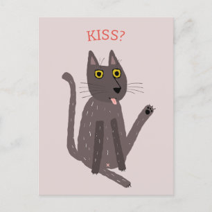 Funny Cat Humor Vykort