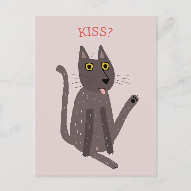 Funny Cat Humor Vykort (Framsida)