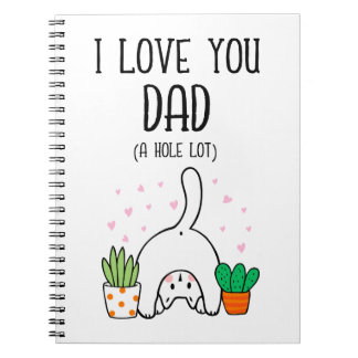 Funny Cat I Kärlek Du Pappa A Hål Lot Anteckningsbok