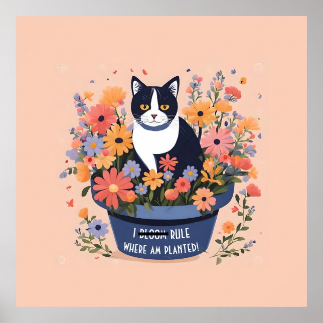 Funny Cat-inspirationsoffert Poster (Framsidan)
