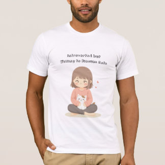 Funny Cat Introvert Shirt - Redigerbar text för ka T