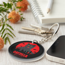 Funny Cat Japanese Themed Catzilla Monster