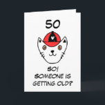 Funny Cat Joke Snarky Sister 50:e födelsedagen Kort<br><div class="desc">Lustigt Cat Joke Snarky Sister 50:e födelsedagen, en lustig design avsedd för alla syster på hennes födelsedag. Om du är tittar för några roliga systerfödelsedagar, födelsedagskort för kattsyster eller femtioårsfödelsedagskort är det här vad du behöver. Utformningen har en enkel och rolig katt med ett märkligt ordspråk, plus anpassade som du...</div>