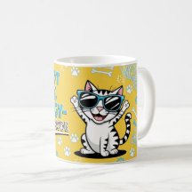 Funny Cat kaffe kopp Tecknad