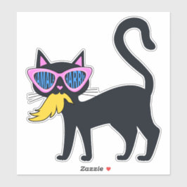 Funny Cat Kamala Eat Trump Val Sticker Harris Klistermärken