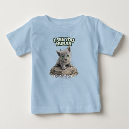 Funny Cat Kids T-Shirt – Russian Blue Kitten