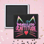 Funny Cat Kitten Pun PAWSITIVE CATITUDE Magnet<br><div class="desc">Bort med vår utomordentliga magnet! Den här lilla chuckler har en trevlig, humörstimulerande rolig pun, som säkert får en eller två gigglingar från dina gäster. Dess vibrerande nybexpografi anger tonen för bra vibes och den heliga energin, skapar till och med de dunsta kyldörrarna som sprängs med färg och karaktär. Vår...</div>