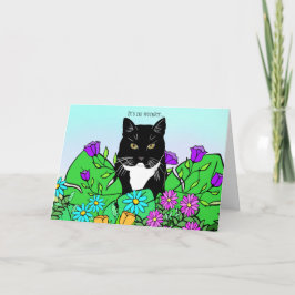 Funny Cat Lover Birthday-kort Kort