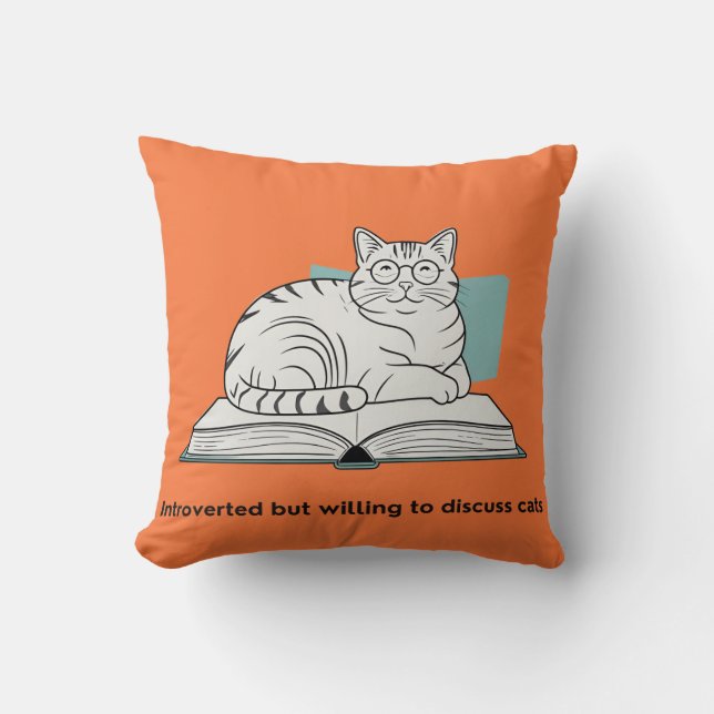 Funny Cat Lover Gift Kudde (Framsida)
