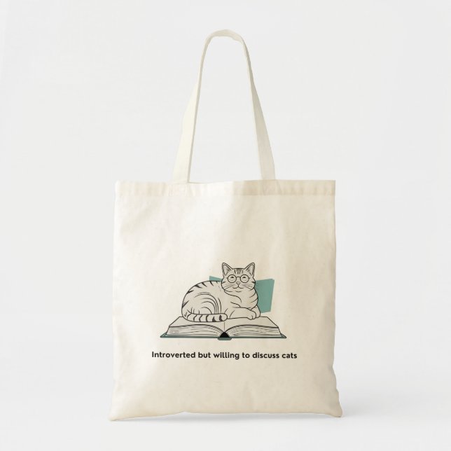 Funny Cat Lover Gift Tygkasse (Framsidan)