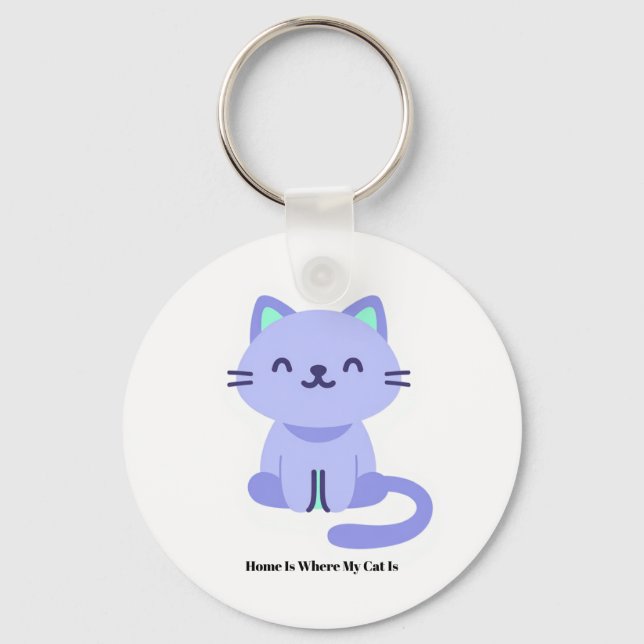 Funny Cat Lover Keychain – Cute Gift Nyckelring (Framsida)