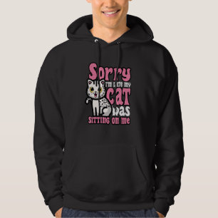 Funny Cat Lover Kitten Kattunge Owner Humor Animal Hoodie
