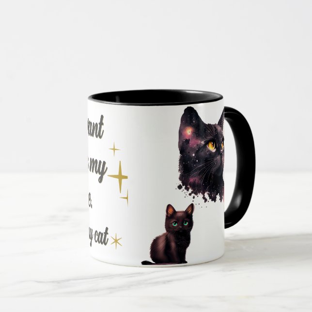 Funny Cat Lover Mugg Cat Mamma Cat Pappa (Framsida höger)
