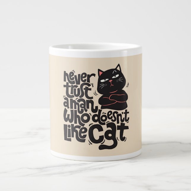 Funny Cat Lover-offertdesign Jumbo Mugg (Framsidan)
