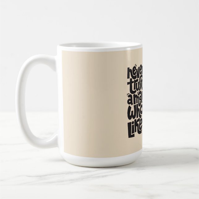 Funny Cat Lover-offertdesign Kaffemugg (Vänster)
