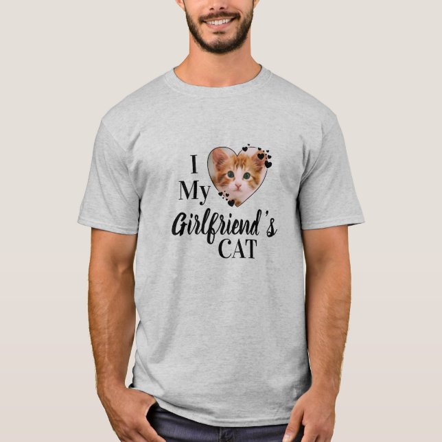 Funny Cat Lover Personlig Pet Photo T Shirt (Framsida)