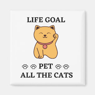 FUNNY CAT LOVER PET ALLA KATTER MAGNET