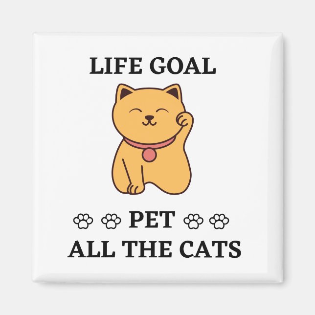 FUNNY CAT LOVER PET ALLA KATTER MAGNET (Framsidan)