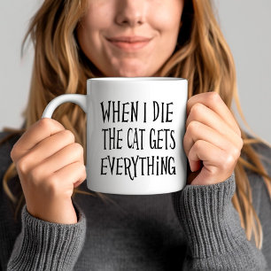 Funny Cat Lover Quote Kaffemugg