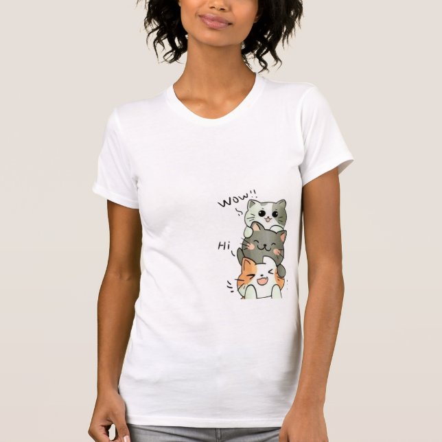 Funny Cat Lover T-Shirt (Framsida)